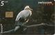 CARTE-PUCE-SUISSE-5CHF-VAUTOUR PERCNOPTERE-TBE- - Eagles & Birds Of Prey