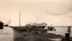 Photo Originale D'un Paquebot Cargo Au Niveau Du Bac Du Hode-Berville Le 15 Juillet 1954 - Chantier Pont De Tancarville - Personnes Anonymes