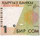 KYRGYZSTAN: RARE Replacement Banknote 1 SOM 1999/2000 P-15 *BZ Prefix*UNC - Kirgisistan