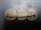 3 PIECES DE SIX PENCE MONTEES EN BROCHE - Errors & Oddities