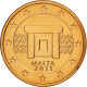 Malte, Euro Cent, 2011, SPL, Copper Plated Steel, KM:125 - Malte