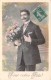 Delcampe - Lot De 44 CPA D' Hommes : Gentleman Homme Gentlemen 1900 - 1930 - Elegance Romantisme - Männer