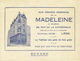 BUVARD Publicitaire Grands Magasins De La MADELEINE à LIEGE - Tailleur Des Gens De Bon Goût - Textile & Vestimentaire