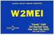 Amateur Radio QSL - W2MEI - New York City, NY -USA- 1977 - 2 Scans - Radio Amateur