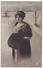 Beautiful Edwardian Woman With Fur Muff - C1914 RPPC Retro Photo Postcard - Vintage Fashion - Fashion