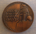 ISRAEL BRONZE MEDAL Diameter 59mm, 133gr,THICKNESS 6 Mm,NEHEMIAH IV/12 PSALMS XXII/7 PEACE BE WITHIN THY WALLS,HIS SWORD - Other & Unclassified