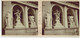 Année 1900 ITALIE GENOA GÊNES : Galeries Du CAMPO SANTO - PHOTO STÉRÉOSCOPIQUE STEREO STEREOVIEW - Statues Pieuses - Fotos Estereoscópicas