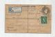 Entier Postal , Registered Letter , R WEMBLEY , 1954 , 2 Scans - Luftpost & Aerogramme