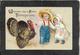 Cute Girl And Boy With Thanksgiving Turkey"Wishing You"1908 - Ellen Clapsaddle Antique Postcard - Clapsaddle