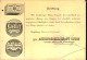 1909, Dekorative Nachnahmekarte Mit Werbung Rückseitig. Zwei Nadellöcher. - Covers & Documents