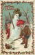 Fantaisie - La Confection D ' Un Bonhomme De Neige - Carte Gaufrée - Embossed Card - EdiT R. Tuck Christmas N° C. 522 - Andere & Zonder Classificatie