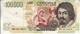 Banconota Rep.Italiana.da 100.000 Lire_II°Tipo Decreto Min.6 Maggio1994_Caravaggio_Serie WA 061360 K -" 2 SCANSIONI- - Altri & Non Classificati