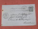 ENTIER POSTAL / CARTE LETTRE 10C  TYPE SAGE  1887 / DE ST ETIENNE / A DISTILLATEUR DE COGNAC  JUNIEN SORIN  A SAUJON - Cartes Postales Types Et TSC (avant 1995)