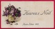 CPA Carte Mignonnette Heureux Noël HAUTE-SILESIE 1921 (Militaria Présence Française) Fleurs Violettes Pologne Allemagne - Guerra 1914-18