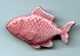 FEVES - FEVE ANCIENNE MAURIN - POISSON ROSE - 5 Cm - VERSO EMAILLE  EGALEMENT - Animaux