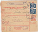 Yugoslavia Parcel Card Sprovodni List 1939 Vrhnika To Subotica B170525 - Covers & Documents