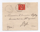 !!! 10C MOUCHON DE CHINE SUR LETTRE DE PEKIN POUR LA FRANCE DE 1907, CACHET MILITAIRE AU DOS - Lettres & Documents