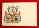 Cpa Brodée, Tissé Soie  Guerre 1914-1918 Drapeau Oiseau De France Canon 75 - Brodées