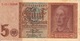 Banconota_Banconote_Lotto Di 1 Biglietto REICHSBANKNOTE_5 REICHSMARK_Serie  T 15131048-Originale 100% - 5 Reichsmark