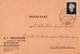 1943 Briefkaart Van Woerden Met Firmalogo (orgelfabrikant) Naar Scheemda - Marcophilie