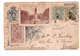 Portugal 1902 Timbre Perforé 2 Timbres Perforés Sur Carte Postale Recordaçao De Lisboa à Destination De La France - Lettres & Documents