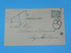 ENTIER POSTAL /Briefkaart G.30  / CARTE POSTALE 1887 / DE LEUWARDEN + T TAXE  / A SAUJON  / COGNAC DOMAINE MORTIER / - Briefe U. Dokumente