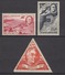 MONACO 1946 SERIE N° 19 A 21 - 3 PA NEUFS* /C037 - Airmail