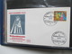 Delcampe - Berlin Belegesammlung 100 Briefe.Bedarf / FDC 1972-1975. Interessante Stücke / Stöberposten! Bund / Berlin Stempel. ATM - Sammlungen (im Alben)