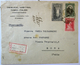 Enveloppe Recommandée 1928 Tribunal Arbitral Turco - Italien, Istambul --> Roma, Affr. 28,5 G - Storia Postale