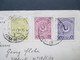 Türkei 1924 Dreifarbenfrankatur MiF. Constantinople - Wien. Vignette Banca Marmorosch Blank. Interessanter Beleg!! - Cartas & Documentos