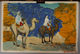 RARE LITHOGRAPHIE ORIGINALE De : CHABRIER  - TOUAREGS  EN  PATROUILLE  -- AOF - - DESERT - LEGION  ORIENTALISME - Lithographies