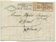 10c Bistre-brun Paire + Cachet Rectangulaire / Lettre De Strasbourg Pour Toul (meurthe) - Briefe U. Dokumente