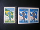 WORLD CUP OF FOOTBALL IN BRAZIL 1950 - A-76 IN PAIR TESTS BLUE COLOR MOVED - 1950 – Brazilië