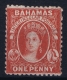 Bahamas: SG 23 Rose Red Wmk CC  Perfo 12,5   Not Used (*) SG - 1859-1963 Colonia Británica
