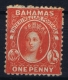 Bahamas: SG 25 Vermilion Wmk CC  Perfo 12,5   Not Used (*) SG - 1859-1963 Crown Colony