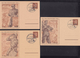 Lot DR GA Und PK Tag Der Briefmarke 1941-44 Mit SoSt Rowno/Riga/Mindelheim/Ulm 5 Stück - Gebraucht