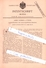 Original Patent - Albert Schmid In Zürich , 1895 , Luftbefeuchter Mit Wassergefüllten Schalen !!! - Documents Historiques
