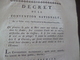 Décret De La Convention Nationale 27/07/1793 Peine De Mort Pour Les Violeurs, Pileurs, .....autographié - Décrets & Lois
