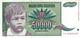 YUGOSLAVIA 50000 DINARA 1992 P-117r VF REPLACEMENT S/N ZA 0689020 [YU117rep] - Jugoslavia