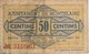 BILLETE DE 50 CENTIMOS DEL AJUNTAMENT DE MONTBLANC DEL AÑO 1937    (BANKNOTE) - Otros & Sin Clasificación