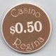 Lot De 2 Jetons De Casino Au Canada : Casino Regina $0.50 & $2 - Casino