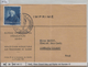 1942 BIE VIII Bureau Int. D'Education Pere Girard Blau Auf Karte Mit Sonderstempel - Dienstmarken