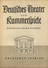 Deutsches Theater Und Kammerspiele Berlin - Direktion Heinz Hilpert - Spielzeit 1938/39 - 2 Doppelseiten DINA4-Format Mi - Theater & Scripts