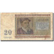 Billet, Belgique, 20 Francs, 1956, 1956-04-03, KM:132b, B - 20 Francos