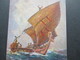AK Künstlerkarte Kolonialkriegerdank. Das Letzte Boot Vor Der Insel Ugomes, Südsee. Ungebraucht - Ehemalige Dt. Kolonien