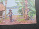AK Künstlerkarte Kolonialkriegerdank. Papua In Neuguinea. Gemälde Prof. Peter Paul Müller. Ungebraucht - Ehemalige Dt. Kolonien
