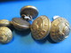 6 Boutons Ancien à Motif Ancre Et Serpent/ Chargeurs Réunis/Doré /A M & Cie/Paris/début XXème Siècle       BOUT59 - Buttons