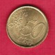 SPAIN  50 EURO CENTS 2001 (KM # 1045) - Spain