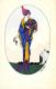 [DC10303] CPA - ILLUSTRATORE XAVIER SAGER - ART DECO - DONNA CON FIORI - Non Viaggiata - Old Postcard - Sager, Xavier