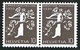 * PAIRE .d.i. TIMBRES NEUFS 1939 C/.S.B.K. Nr:229yRM/Z26d. MICHEL Nr:345yR/W13.* AVEC MARQUE DE CONTROLE.* - Franqueo